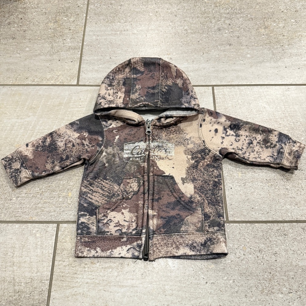 Cabelas full zip Camo Kids Hoodie 3m-6m